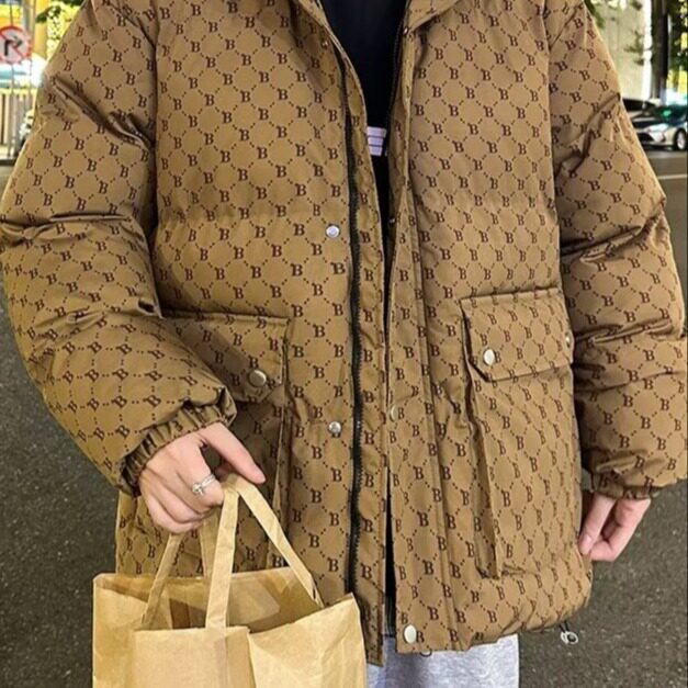 2026年冬季新款情侣羽棉服男装连帽加厚保暖冬装白鸭棉服休闲外套,男装棉衣,星座218-1（原230）