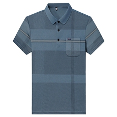 爆夏季男款冰丝透气polo衫短袖潮流上衣百搭商务风爸爸男装，男装T恤，钱塘6003（原4033）