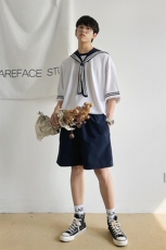 【2025春夏】JK制服海军水手服套装小披肩班服集体服团体服男女，男装休闲套装，星座112A