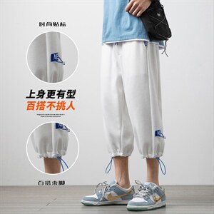 转化5.8%！！2023夏季男士七分裤百搭宽松学生短裤DK02P40图片
