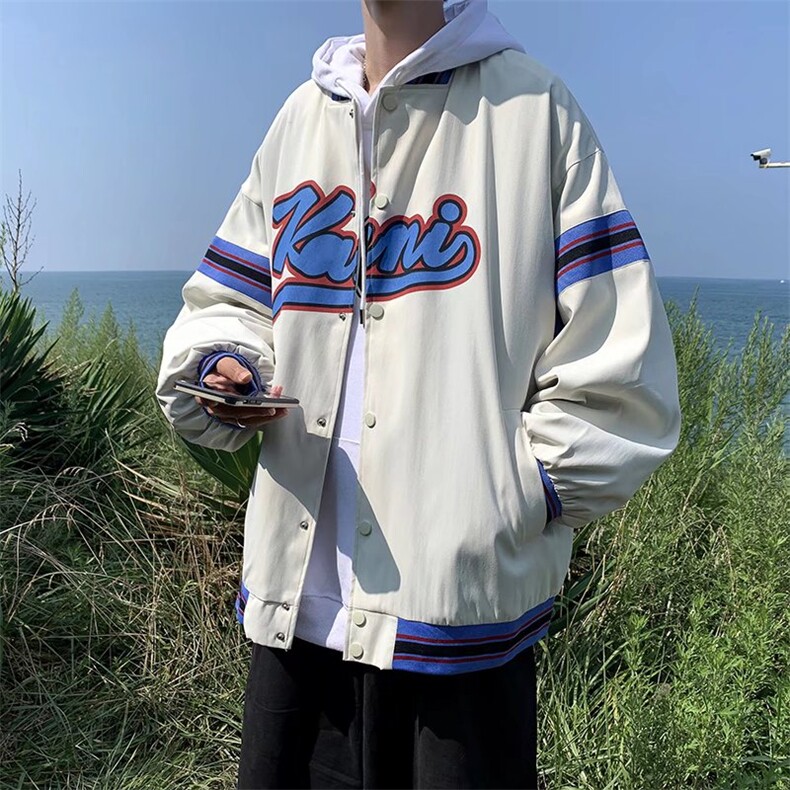 春秋新款棒球服外套男百搭韩版潮流夹克ins休闲运动服  W2897-P42图片