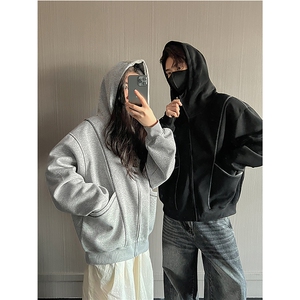 网图重磅380克全棉得物品质立领双拉链开衫卫衣外套RH909-P46图片