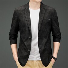 小西装中年男士外套春季韩版潮流商务休闲高级感宽松西服上衣外套图片