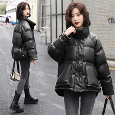 短款羽绒服女2021冬季新款韩版加厚小个子宽松休闲羽绒衣外套保暖，女装羽绒服，素月