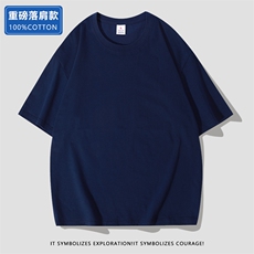 200克2023夏季宽松大码情侣纯色短袖T恤JC031，男装T恤，星座1905A（原电商B343）