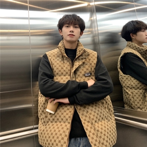 Cityboy 高品质提花面料潮流宽松男款加厚棉马甲M862-P106图片