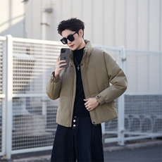 37868-M-3XL-P205标50绒社会小伙纯色百搭休闲立领鸭绒羽绒服男，男装羽绒服，电商B255