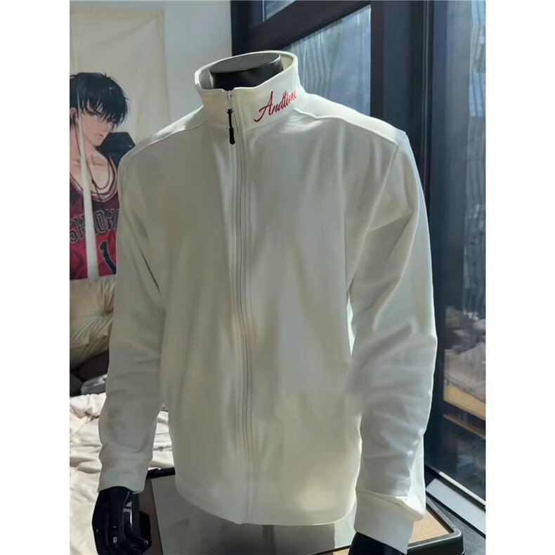 cleanfit刺绣立领抓绒衣男款秋冬美式正肩开衫卫衣外套,女装短外套,星座506A