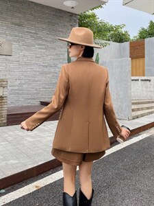 现货金纺西装上市图片