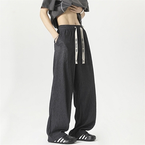！新款男士垂感休闲裤情侣百搭直筒裤 310A-4-KZ91-特批35图片