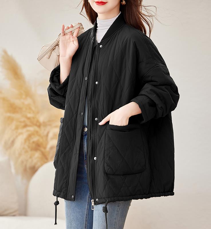 2024冬季新款时尚潮流女装棉服宽松显瘦保暖外套,女装棉衣/棉服,姿萝菲