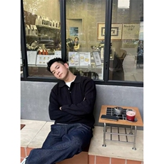 轻熟风简约宽松复古翻领纯色针织毛衣外套纹理感上衣PL138/P75，男装针织衫/毛衣，电商A243