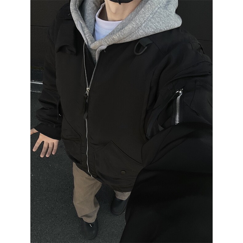 706-1-JK001-P118现货！冬季美式飞行工装夹克男休闲夹棉棒球服,男装夹克,星座706-1