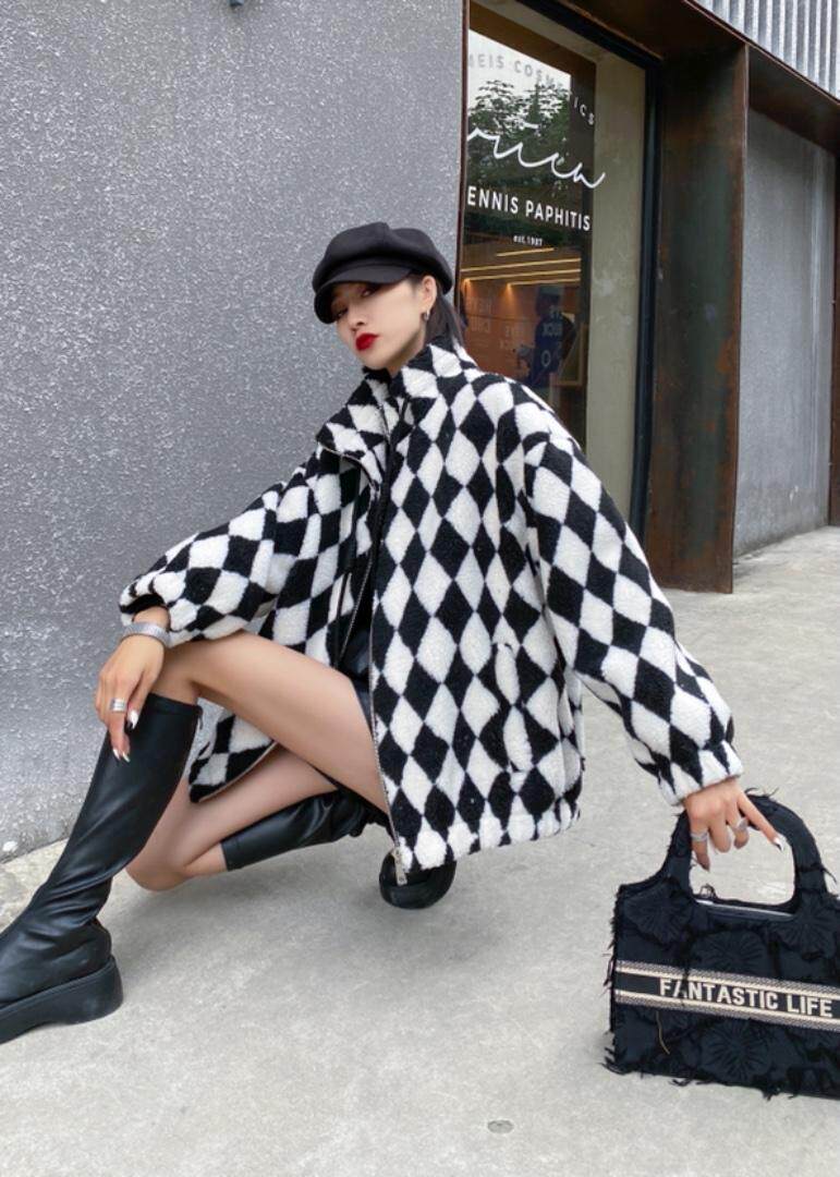 2021冬推荐颗粒毛大衣外套，其它，妍舞飞扬