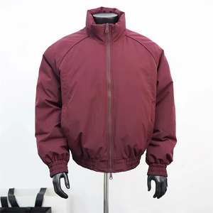 现货美式高街休闲棉衣夹克三防立领纯色户外工装加厚棉服外套图片