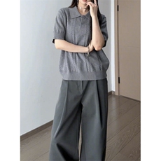 麦穗纹polo衫短袖男夏季情侣款PL7200-特40，男装T恤，星座1007（原301D）