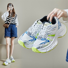 韩版新款老爹鞋女2024夏季学生运动跑步鞋休闲鞋网面透气女鞋，女鞋休闲鞋，星座1407-3
