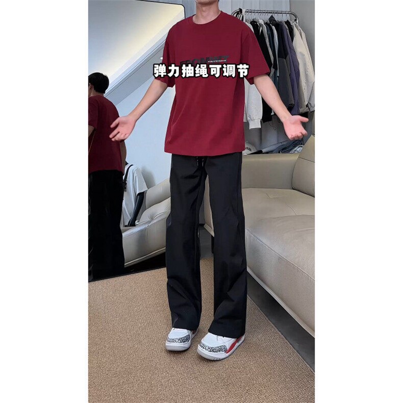 美式简约休闲裤，可送样，A061-AX00712-P50-视频截图,男装休闲裤,电商A061