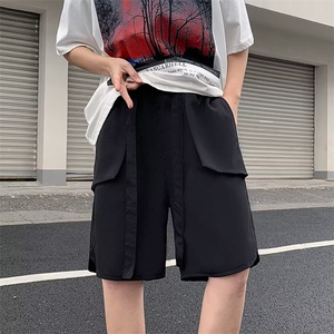 短裤男夏季薄款高街潮牌宽松大裤衩ins休闲运动篮球五分裤子图片