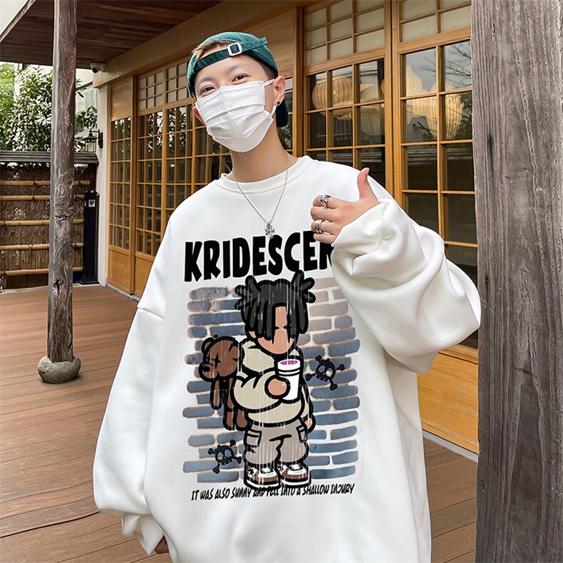 直播360克重磅美式印花卫衣Y207特P28同步供应华棉品质P38特,男装卫衣,电商A486