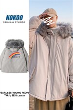 MM48064-P130冬季大毛领棉衣男士大码加厚棉袄男棉服,男装棉衣,电商A040