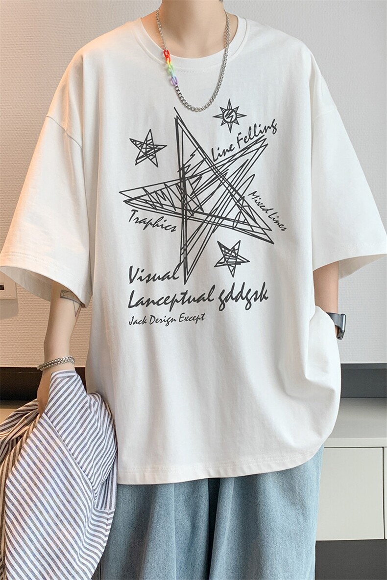 已注册/夏季内景重磅ins韩版短袖T恤男青年宽松打底衫DT00488/P25,男装T恤,电商B316