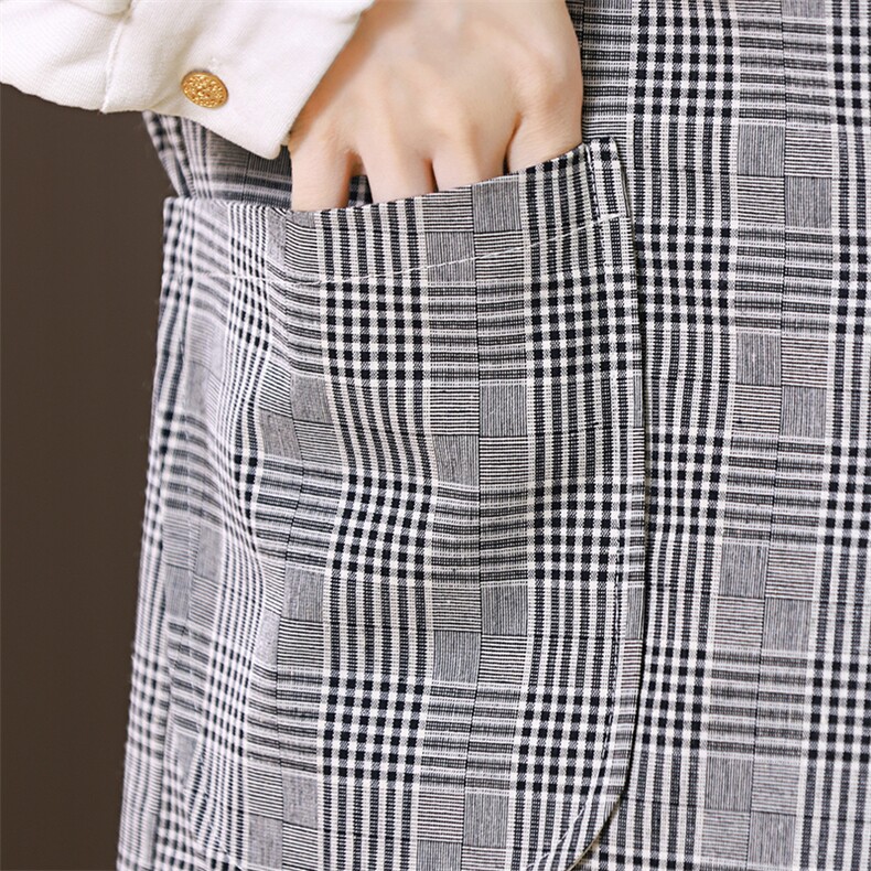 2024秋装袖口格子马甲,女装马甲,小林双子