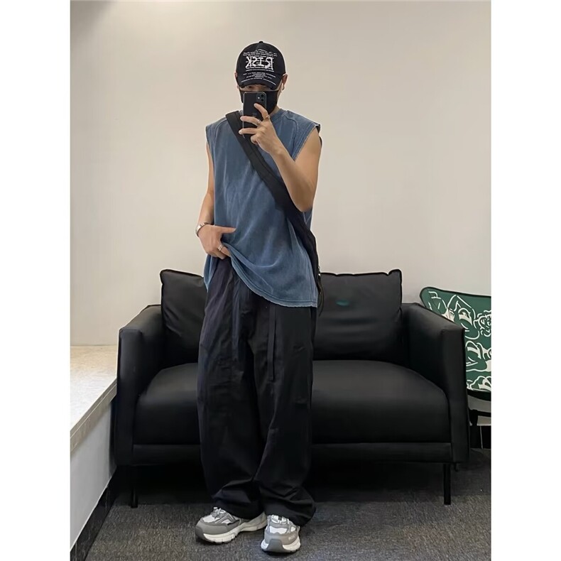 山系户外速干裤男机能薄款凉感纯色cityboy宽松休闲长裤DK25,男装休闲裤,星座1116A（原606A-3）