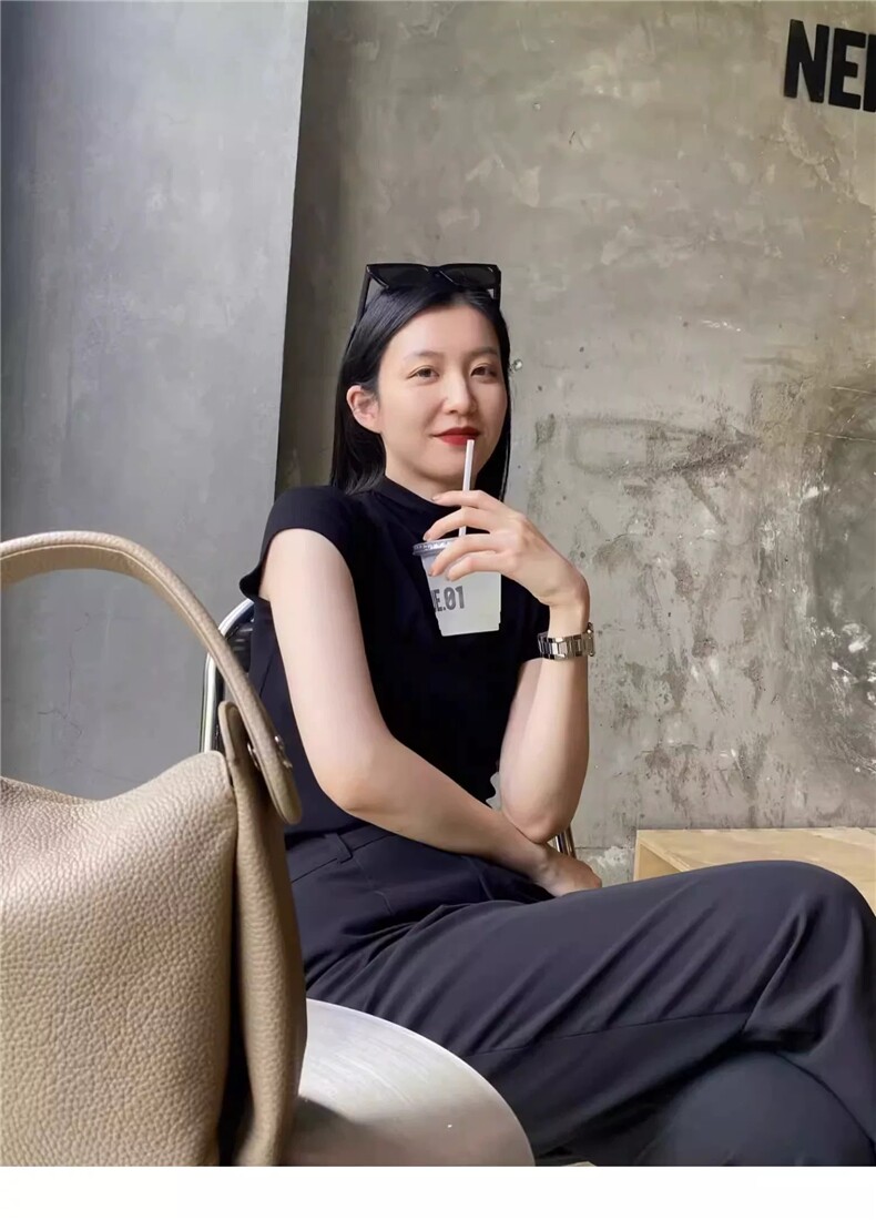 法式春季套头短袖圆领时尚气质飞飞袖,女装T恤,雪真羊绒
