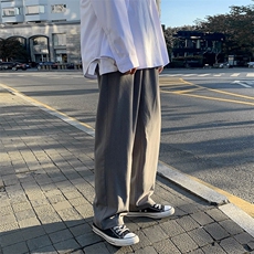 早秋宽松直筒休闲裤拖地西裤XZ707-KZ919-45，男装西裤，星座707