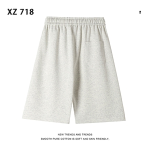 夏季运动短裤男宽松华棉五分裤烫画工艺休闲裤  XD1717特批35图片