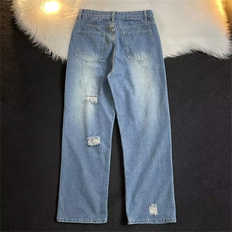 美式牛仔裤男春秋新款休闲直筒裤N5054P40,男装牛仔裤,星座1116-2