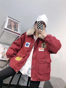 贴标加厚派克服图片