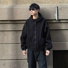 抖音得物高品质二开25秋冬美式重磅宽松结构设计连帽卫衣外套W78，男装卫衣，电商A486-1