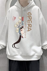 WY2161-P35 加绒款-P40 纯棉连帽卫衣男大码运动帽衫宽松薄外套男图片