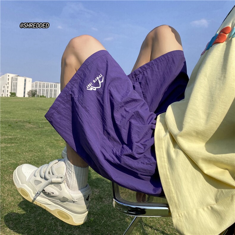 抖音品质多巴胺宽松短裤休闲沙滩裤B315-K23353-特p20控38无差价图片