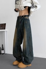 宽松直筒裤子男美式高街2026春季新款水洗牛仔裤-A2006TP45控78，男装牛仔裤，电商B241