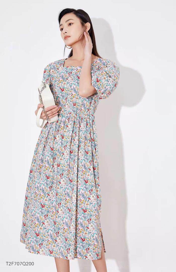 夏季新款，碎花连衣裙，女装连衣裙，TAAHH