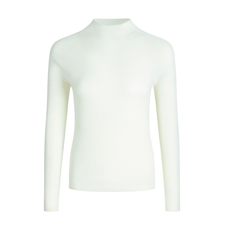 2025年秋季新款一线成衣四平半高长袖针织羊毛衫时尚休闲通勤百搭，女装羊毛衫，宋氏羊绒