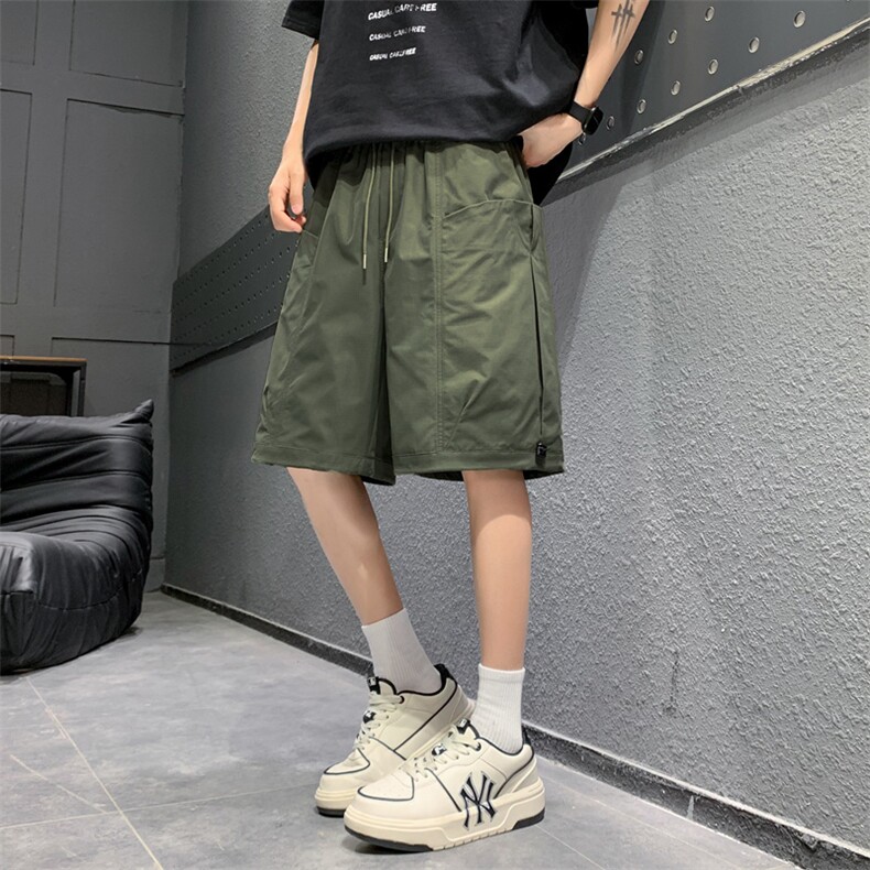 夏季工装短裤男ins潮牌日系休闲百搭潮流痞帅五分裤子DK02512-P45，男装休闲裤，星座308B-2