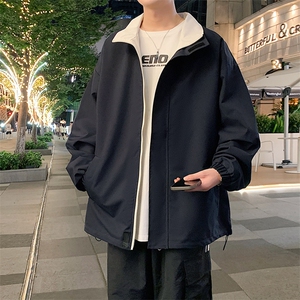 新款宽松两面穿二开夹克男撞色立领上衣外套DSA157B-JK7908-特P70图片