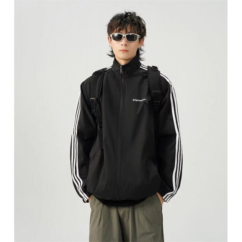 W9169-P60网图现货春季新款美式潮牌撞色立领夹克男外套运动服,男装夹克,星座1608-2