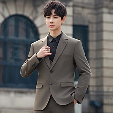 2025春秋男商务正装礼服西服时尚休闲西装三件套A355-XF9002-P290，男装西服，电商A355（原A415）