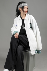2023秋款新品刺绣夹克男女中性风青少年休闲棒球服外套8007-P85，男装夹克，电商A441-1