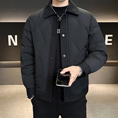 新标90白鸭绒2025年潮流时尚帅气轻薄羽绒服男YR6062-P200，男装羽绒服，电商D240-242