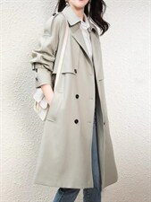 气质款风衣，女装风衣，纯氧