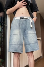 现货S-3XL加大码直筒五分短裤宽松牛仔裤310A-2BK401P36，男装牛仔裤，星座310A-2