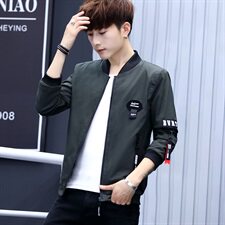 外套男韩版潮流修身帅气秋季衣服春秋新款棒球服薄款夹克H617，男装夹克，星座509