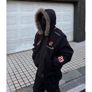 网图美式刺绣徽章座山雕棉衣外套棉服保暖夹克 A025-PY1175-P105图片