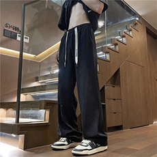 现货！夏季宽松冰感冰丝裤男抖音得物可送样A061-EX50303-P30，男装休闲裤，电商A061